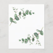 Mittelalterliche Hochzeit grüne Eukalyptus botanis (Rückseite)