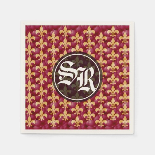 Mittelalterliche Hochzeit Napkins Serviette (Vorderseite)