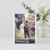 Mittelalterliche Hochzeit Postkarte (Stehend Vorderseite)