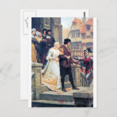 Mittelalterliche Hochzeit Postkarte (Vorne/Hinten)