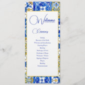 Mittelalterliche Hochzeit Programm (Vorderseite)