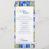 Mittelalterliche Hochzeit Programm (Rückseite)