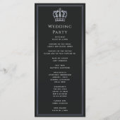 Mittelalterliche Hochzeit von Black & Silver Royal Programm (Rückseite)