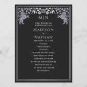 Mittelalterliche Hochzeit von Black & Silver Royal Programm (Vorderseite)