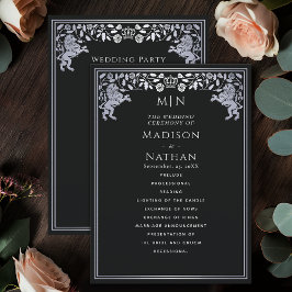 Mittelalterliche Hochzeit von Black & Silver Royal Programm