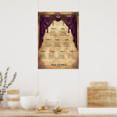 Mittelalterliche Hochzeitstabelle Poster (Küche)