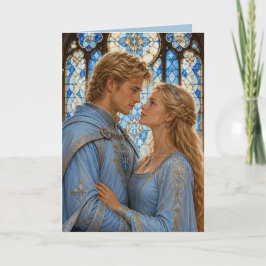 Mittelalterliche Hochzeitstag Valentinstag Karte