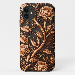 Mittelalterliche Holzschnitt-Rose Case-Mate iPhone Hülle