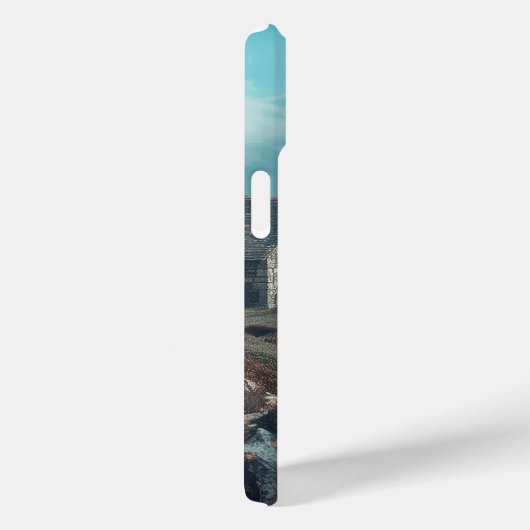 Mittelalterliche Hütte auf einer Klippe Case-Mate iPhone Hülle (Rückseite / Rechts)