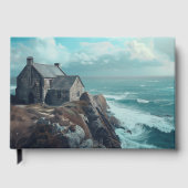 Mittelalterliche Hütte auf einer Klippe Gästebuch (Vorderseite)