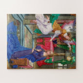 Mittelalterliche illuminierte Kunst "Die Verkündig Puzzle (Horizontal)