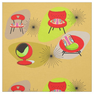 Mittelalterliche Illustrationen des modernen Retro Stoff
