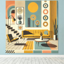 Mittelalterliche Innenarchitektur Wüstenwohnzimmer