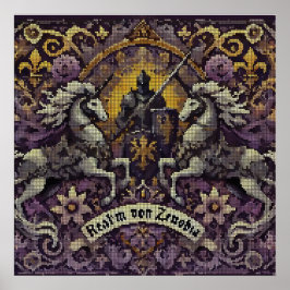 Mittelalterliche inspirierte Wandkunst Poster