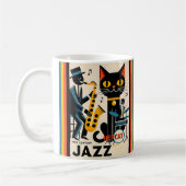 Mittelalterliche Jazz-Zeitalter HepCat Black Cat Kaffeetasse (Links)