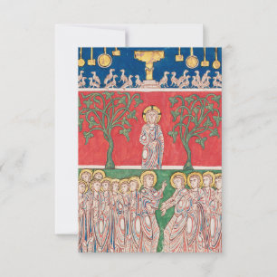Mittelalterliche Jesus-Christus-Heiligenkarte Pa Dankeskarte