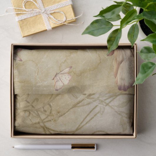 Mittelalterliche Kalligraphie mit der Natur Seidenpapier (Geschenk)