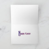 Mittelalterliche Kaninchen Osterkarte Karte (Innenseite)