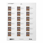 Mittelalterliche Karfreitagsszene Adressaufkleber (Vorne)