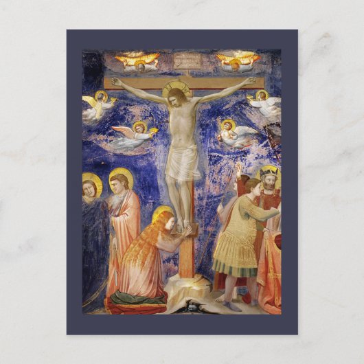 Mittelalterliche Karfreitagsszene Postkarte (Vorderseite)
