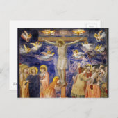 Mittelalterliche Karfreitagsszene Postkarte (Vorne/Hinten)