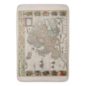 Mittelalterliche Karte Europas (von Willem Blaeu) Badematte (Vorderseite Vertikal)