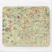 Mittelalterliche Karte Mousepad (Vorne)