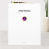 MITTELALTERLICHE KASCHENSPIELER IM GERICHTSHOF KARTE (Rückseite)