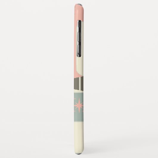 Mittelalterliche Katze Mitte des Jahrhunderts Mode Case-Mate iPhone Hülle (Hinten/Links)