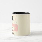 Mittelalterliche Katze Mitte des Jahrhunderts Mode Tasse (Zentrum)