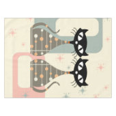 Mittelalterliche Katze Mitte des Jahrhunderts Mode Tischdecke (Vorderseite (Horizontal))