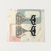 Mittelalterliche Katze Mitte des Jahrhunderts Mode Wandteppich (Vorderseite (Horizontal))