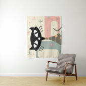 Mittelalterliche Katze Mitte des Jahrhunderts Mode Wandteppich (Beispiel)