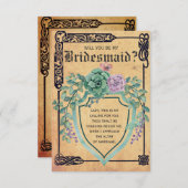 Mittelalterliche keltische Blume Werden Sie meine Einladung (Vorne/Hinten)