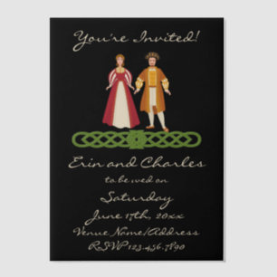 Mittelalterliche Keltische Hochzeit Rett Einladung
