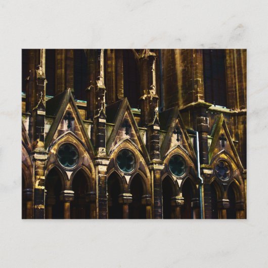 Mittelalterliche Kirche ~ Postkarte (Vorderseite)