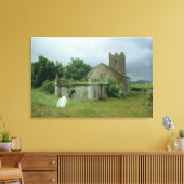 Mittelalterliche Kirche und Kirche Leinwanddruck (Insitu (Wohnzimmer))