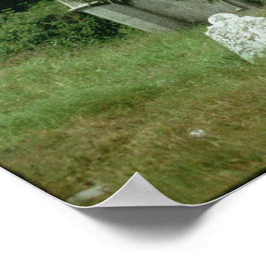 Mittelalterliche Kirche und Kirche Poster (Ecke)