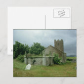 Mittelalterliche Kirche und Kirche Postkarte (Vorne/Hinten)