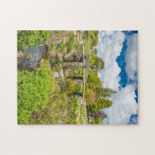 Mittelalterliche Klappbrücke über den Fluss Dartmo Puzzle (Horizontal)