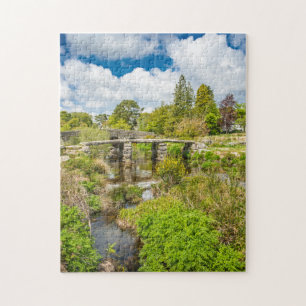 Mittelalterliche Klappbrücke über den Fluss Dartmo Puzzle