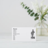 Mittelalterliche Knight Business Card Visitenkarte (Stehend Vorderseite)