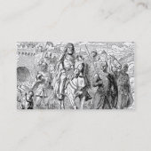 Mittelalterliche Knight Business Card Visitenkarte (Rückseite)