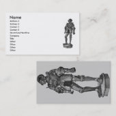 Mittelalterliche Knight Business Card Visitenkarte (Vorne/Hinten)