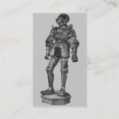 Mittelalterliche Knight Business Card Visitenkarte (Rückseite)