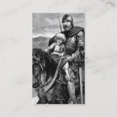 Mittelalterliche Knight Business Card Visitenkarte (Rückseite)