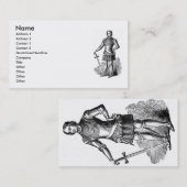 Mittelalterliche Knight Business Card Visitenkarte (Vorne/Hinten)
