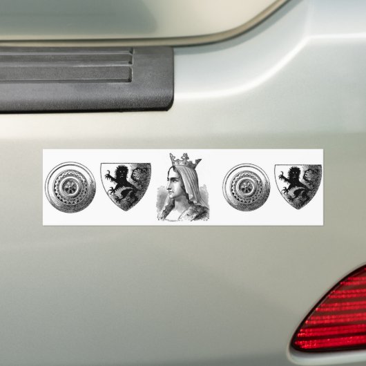 Mittelalterliche Königin Autoaufkleber (Auf Auto)
