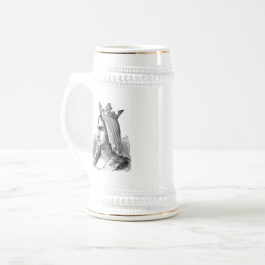 Mittelalterliche Königin Bierglas (Vorderseite Links)