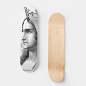 Mittelalterliche Königin Skateboard (Vorderseite)